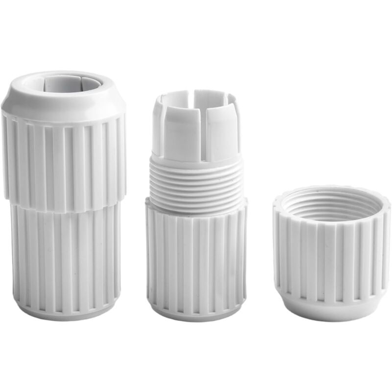 Shining House - Lot de 2 joints télescopiques pour piscine - Blanc - Pour équipement de piscine - Construction en plastique de qualité supérieure