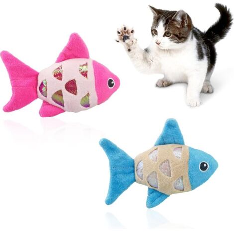 Lot de 2 jouets à herbe à chat pour chat avec anneau en papier froissé pour attirer les yeux de votre chat et pour que vos chats mâchent et attrapent des jouets interactifs pour chat