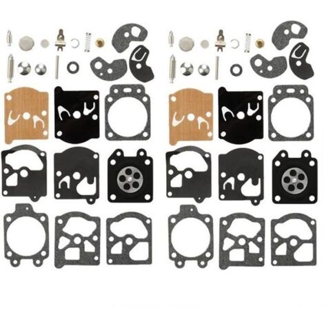 Lot de 2 Kit Réparation du Carburateur Joint Membrane Pour Walbro K10-WAT WA & WT Séries Stihl Husqvarna Poulan McCulloch Echo
