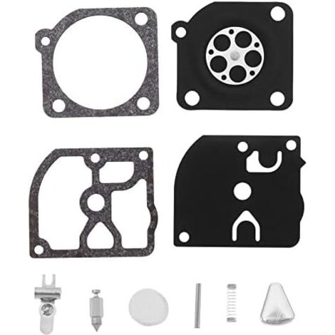 Lot de 2 kits réparation diaphragme carburateur compatibles avec Husqvarna 40 45 49 51 55 H55 H51 240R 245R tronçonneuse et débroussailleuse carburateurs Zama RB-45 -