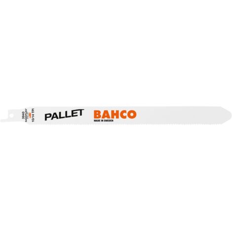 Lot de 2 lames de scie sabre Bimétal Bahco 3940-228-10/14-PR13 spéciale palette