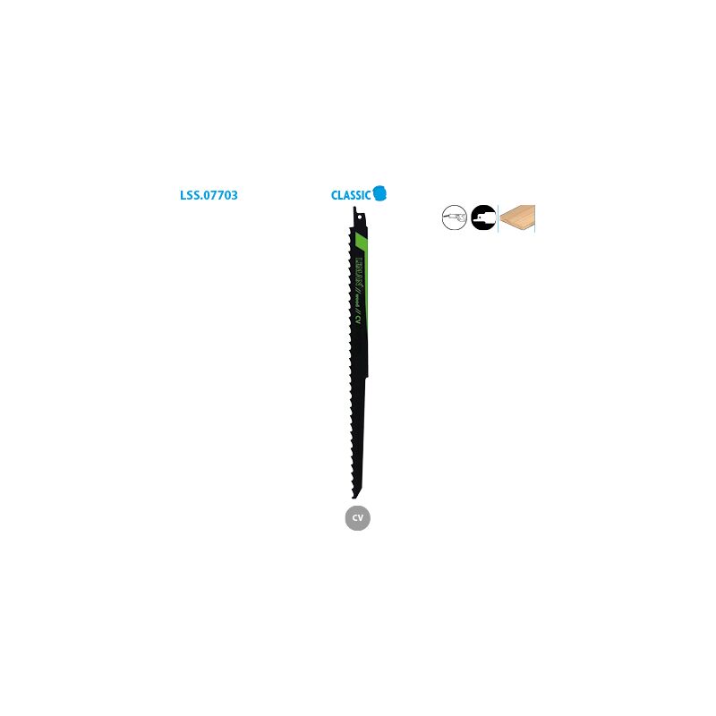 Leman - Lame scie sabre bois coupe droite/courbe Classic Boite de 5