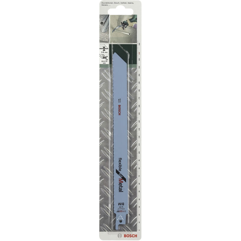 Lame de scie sabre BOSCH S1122 BF HSS bimétal Pour tôles et tubes métalliques - vue 3