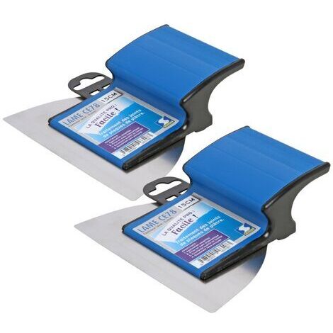 Lot de 2 lames pour enduire et Lisser Semin CE 78 - 15 cm