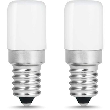 Lot de 2 Lampe E14 LED Ampoule pour Réfrigérateur / 1.5 W - Puissance équivalente à une Lampe de 15 Watt,Blanc Froid - 6000K
