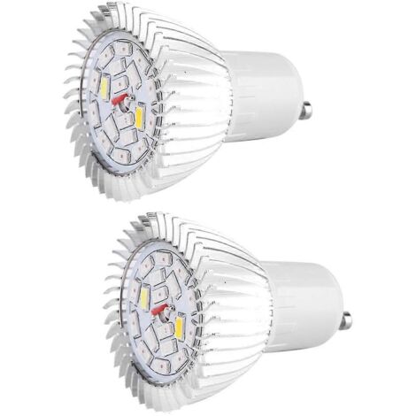 Lot de 2 lampes de croissance pour plantes, spectre complet LED 85-265 V, 28 W