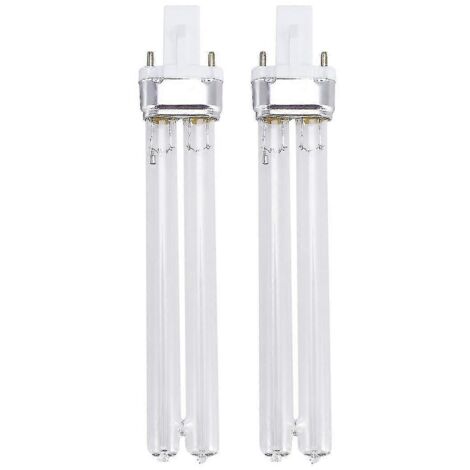 Lot de 2 lampes de désinfection ultraviolette UV de 11 W pour stérilisateur d'aquarium (AGE)