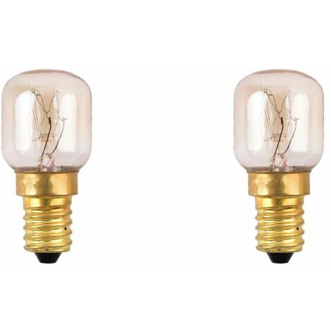 Lot de 2 Lampes de four 15W SES E14 300°C (4050300065052) Four, cuisinière ALLENZI, ARISTON HOTPOINT, ARTHUR MARTIN ELECTROLUX, ASKO, ASPES, ATAG, BEHA, BLANCO, BLOMBERG, BOREAL, BOSCH, BRANDT, CANDY,