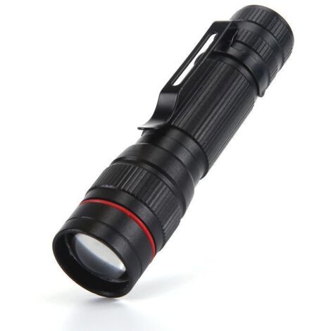 Lot de 2 Lampes de Poche LED Rechargeable Tactiques Lampe Torches Ultra Puissante par USB Avec Résistante à L'eau 3 Modes Flashlight pour Camping, Randonnée, Pêche