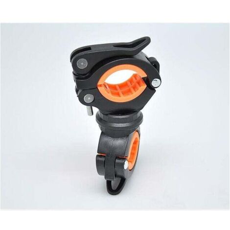 Lot de 2 lampes de poche pour vélo, support de lampe de poche pour vélo, support de lampe de poche pour vélo, noir