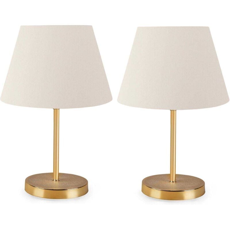 Cotecosy - Lampe à poser en métal et pvc Naya (Lot de 2)