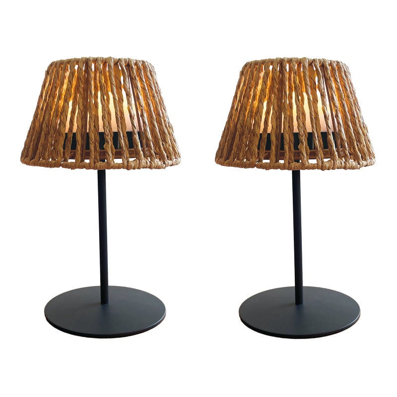 Lumisky - Lot de 2 lampes de table twins raffy Beige Corde H23,5 cm