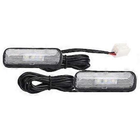 Lot de 2 lampes LED d'ambiance pour voiture, éclairage d'ambiance intérieur, éclairage de plancher rouge, pour 10e génération (2018-2020).
