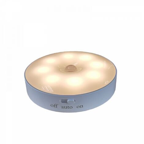Lot de 2 lampes LED pour détecteur de mouvement, veilleuse automatique pour mur, lumière chaude