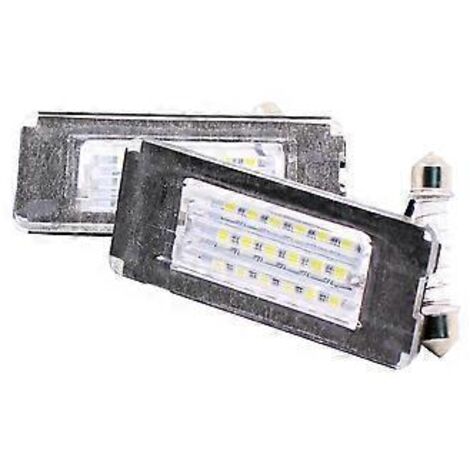 Lot de 2 lampes LED pour plaque d'immatriculation sans message d'erreur, compatibles avec R56 (2006-2012)
