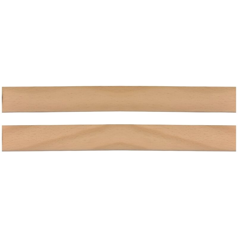 Lot de 2 Lattes 70 cm 700mm Largeur 38mm épaisseur 8mm bois hêtre durable Sommier lit canapé clic clac bz 7 plis rechange renfort résistant soutien