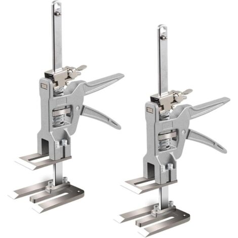 Lot de 2 lève-mains multifonctions en céramique - Réglable en hauteur - Pour plaques de plâtre (A)