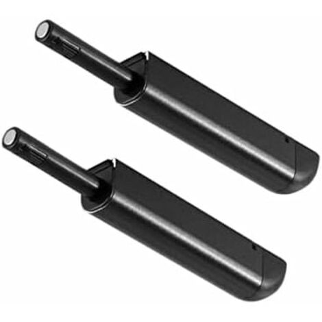 Lot de 2 loquets magnétiques noirs pour portes d'armoires