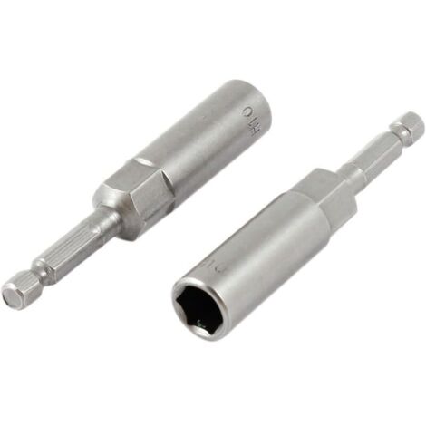Lot de 2 Magnétique powere Embouts hexagonales 10 mm Longueur 80 mm