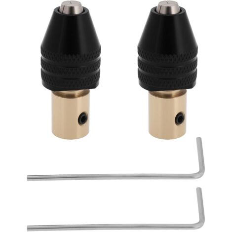 Lot de 2 Mandrins Miniatures Auto-serrants de 5 Mm pour Perceuses électriques Miniatures Meuleuses électriques