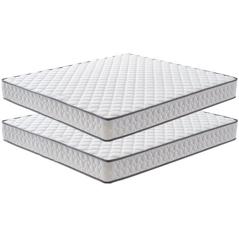 IZTOSS Lot 2 Haute Élasticité Matelas  - La Surface en Nid d'abeille Matelas Ultra Respirant - Super Soutien - Matelas Mémoire de Forme - Matelas Équilibre - Matelas de Conception Ergonomique (Différentes Tailles)