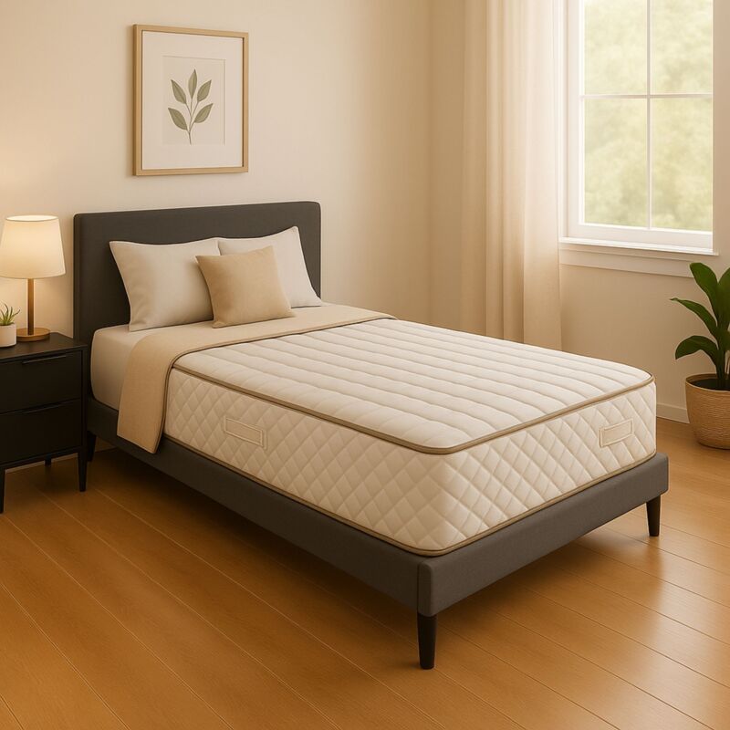 Lot de 2 Matelas 100x200 x 23,5 cm - Soutien Ferme - Mousse 40 Kg/m3 Haute Résilience -