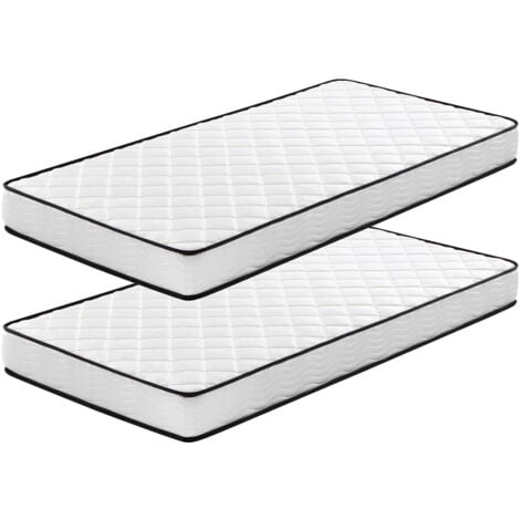 IZTOSS Lot de 2 - Matelas 90x200cm - Épaisseur 17 cm - Luxe Matelas Mémoire de Forme pour Adulte Enfant - Zones de Confort Mousse Adaptative (Deux Matelas dans un colis)