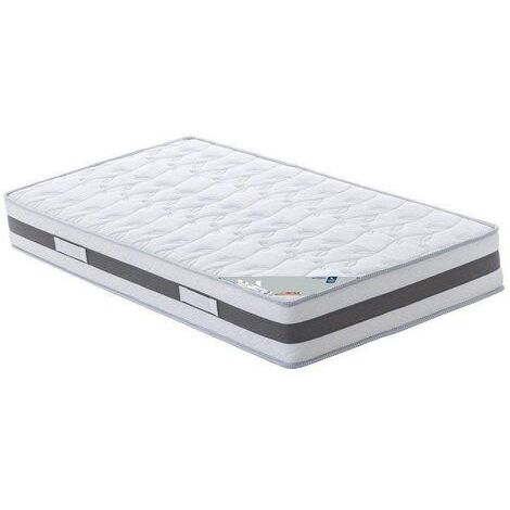 LOT de 2 Matelas Mémoire de Forme 90x190 23 cm Ferme 60 Kg/m3 7 Zones de Confort Confort Optimal Usage Quotidien Oreiller Visco Inclus