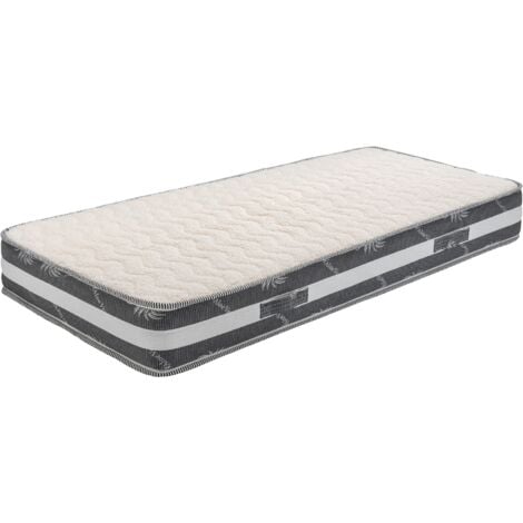 KING OF DREAMS Lot de 2 Matelas s 80x200 x 22 cm - Ferme - Face Hiver Laine - ame rembourrage 100 % polesther - âme 100 % polyuréthane poli lattex Haute Densité -