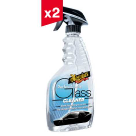 Lot de 2 Meguiar’s® Sprays nettoyant vitres - clarté parfaite, 16 oz (473 ml) bouteille