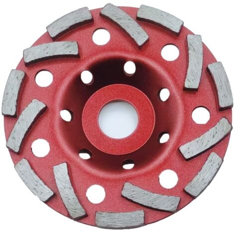 Lot de 2 Meule Diamantée 125 x 22,2 mm Double Rangée, Disque Diamant pour Béton, Pierre, Maçonnerie, Granit etc, Compatible avec meuleuses d'angle