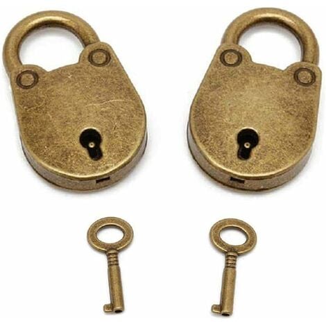 8 petits petits cadenas avec 2 clés, mini cadenas à clé, locker lot Padlo