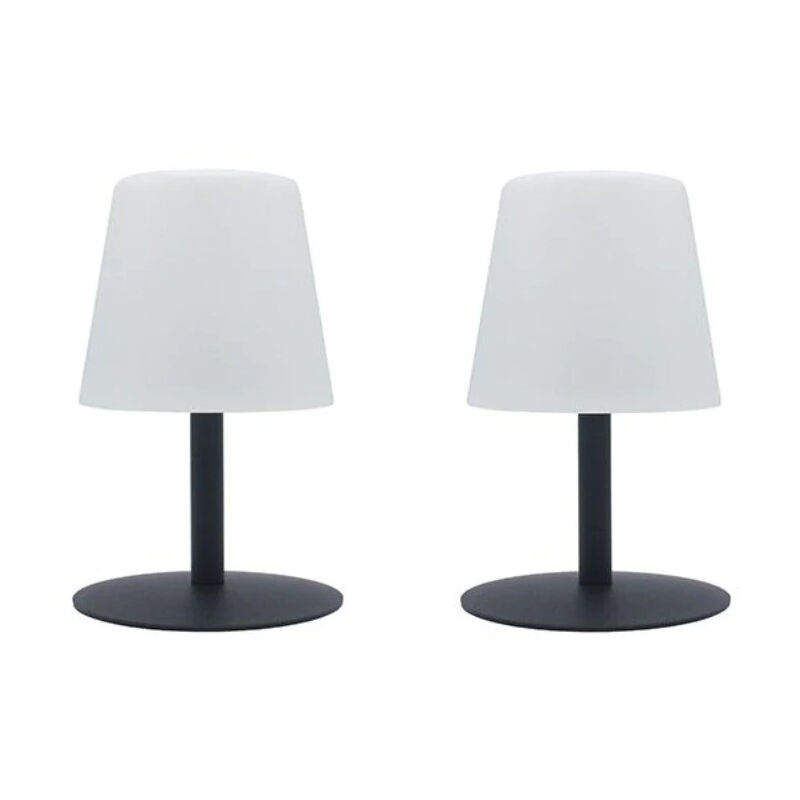 Lot de 2 lampes de table sans fil standy mini nano variable - 55 à 110 lumens - ø 10 x h 16 cm Lumisky
