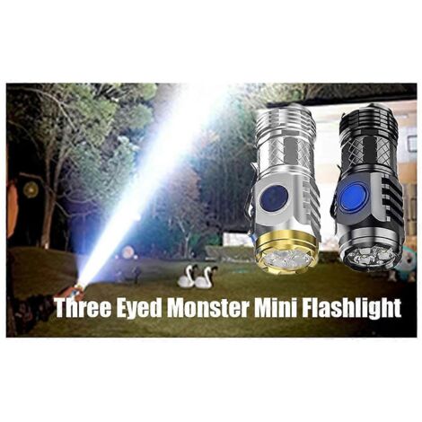 Lot de 2 mini lampes torches flash ultra-puissantes
