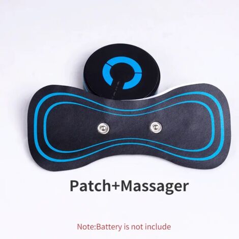 Lot de 2 mini masseurs électriques EMS pour soulager les douleurs cervicales, dorsales et des jambes, et favoriser la relaxation. Outil portable de massage cervical.-AquaForge
