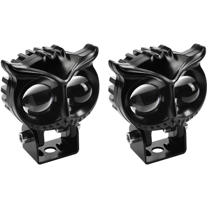 Lifcausal - Lot de 2 mini phares led pour moto, feux antibrouillard, 30 W/45 w, 5 000-6 500 k, projecteur super lumineux pour moto, camion, vtt, suv,