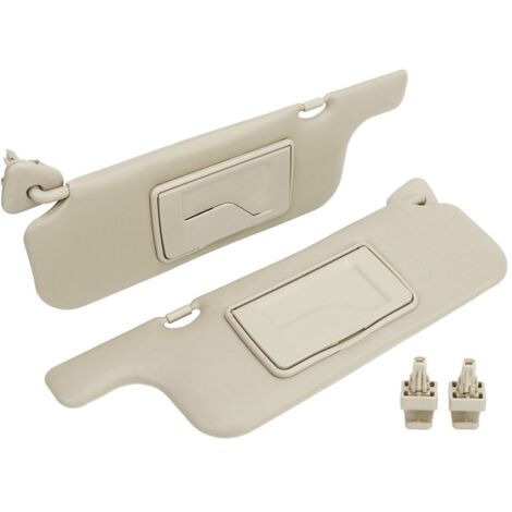 Lot de 2 miroirs de maquillage gris pour pare-soleil de voiture, pour E120 et E130 (2001 à 2007), 9e génération
