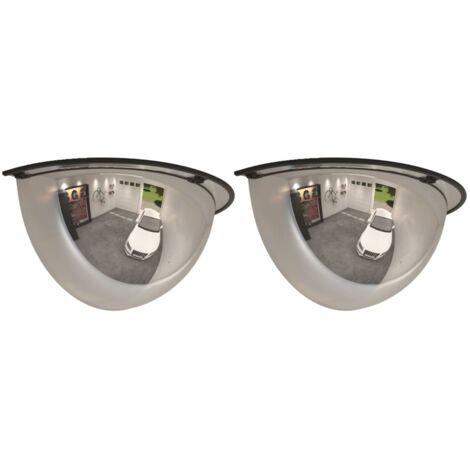 Lot de 2 Miroirs de traffic Miroirs de circulation Luxueux, Miroir De Sécurité, en demi-dôme Ø40 cm Acrylique OIB2608E