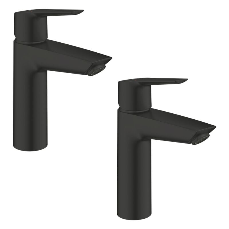 Grohe - Lot de 2 mitigeurs lavabo Start noir m