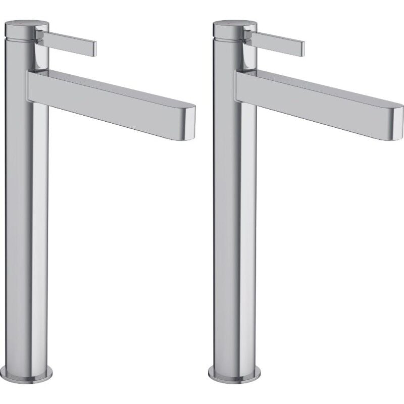 Hansgrohe - Lot de 2 mitigeurs lavabo Finoris 260 + bonde Push-Open Chromé