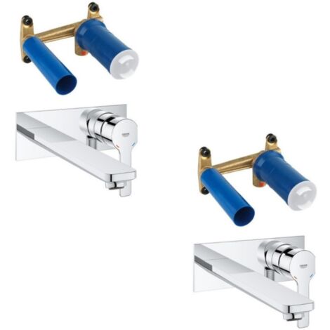 Robinet mural ext antigel Grohe avec tete sanitaire et cle - Banyo