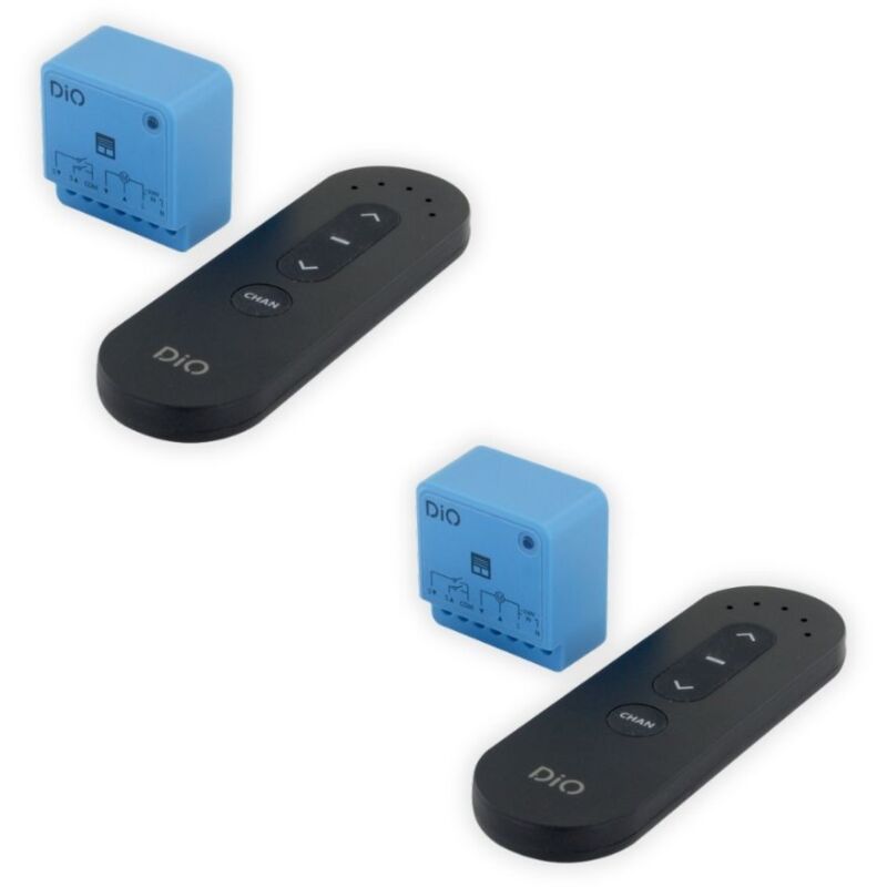 Lot de 2 modules pour volets + 2 télécommandes - 600W - Chacon