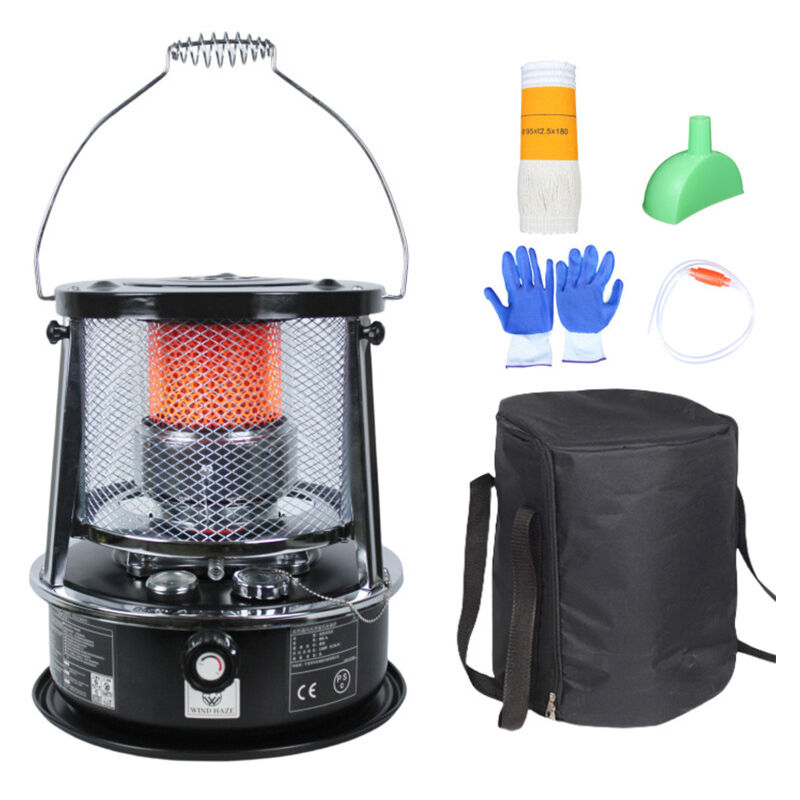 LIFCAUSAL Poêle à Pétrole Relevable Multifonction pour Randonnée Chauffage, Cuisson et Chauffage de Tente Extérieure