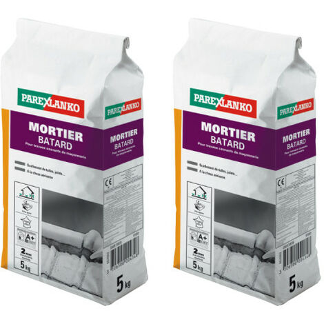 Lot de 2 Mortiers bâtard PAREXLANKO - 5kg