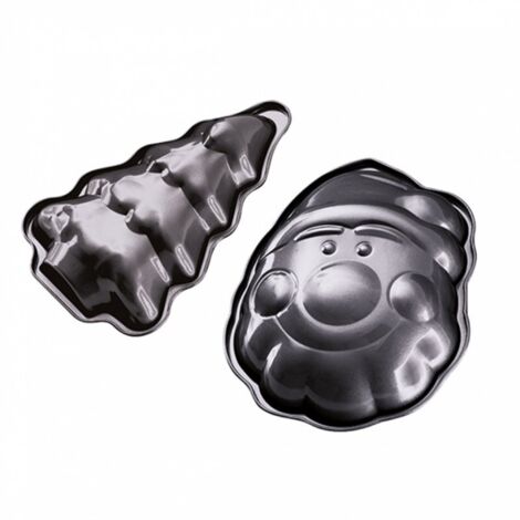 Lot de 2 moules à biscuits de Noël BERLINGER HAUS Carbon Pro BH-6950