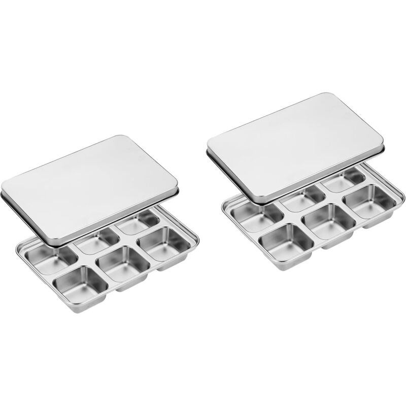 Lot de 2 moules à glaçons pour réfrigérateur, accessoire pour vin, plateau ménager résistant à l'usure
