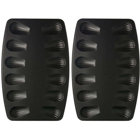 Lot de 2 moules à madeleines 12 empreintes Zenker Spécial Countries