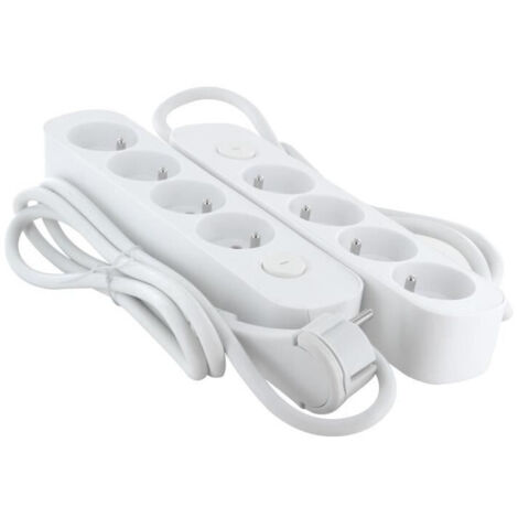 Lot de 2 multiprises - CHACON - 4 x 16 A - Cordon 1,5 m