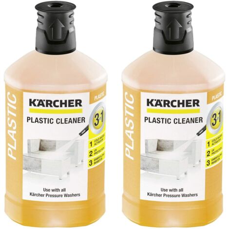 Lot de 2 nettoyants plastique 3 en 1 détergent pour nettoyeurs haute pression - Kärcher
