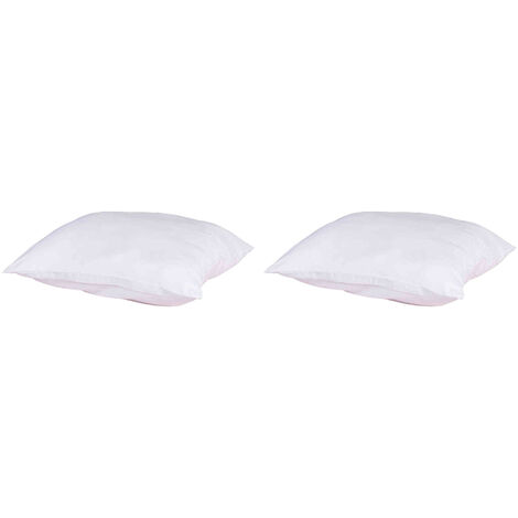 Lot de 2 oreillers anti-punaises et anti-insectes moelleux enveloppe microfibre 60x60